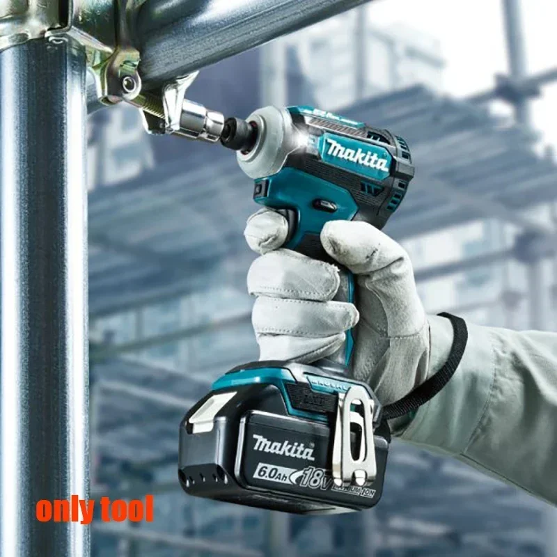 Imagem -04 - Makita-chave de Fenda Elétrica sem Fio sem Escova Furadeira Recarregável Ferramenta Elétrica Original Dtd171 Impact Driver 18v