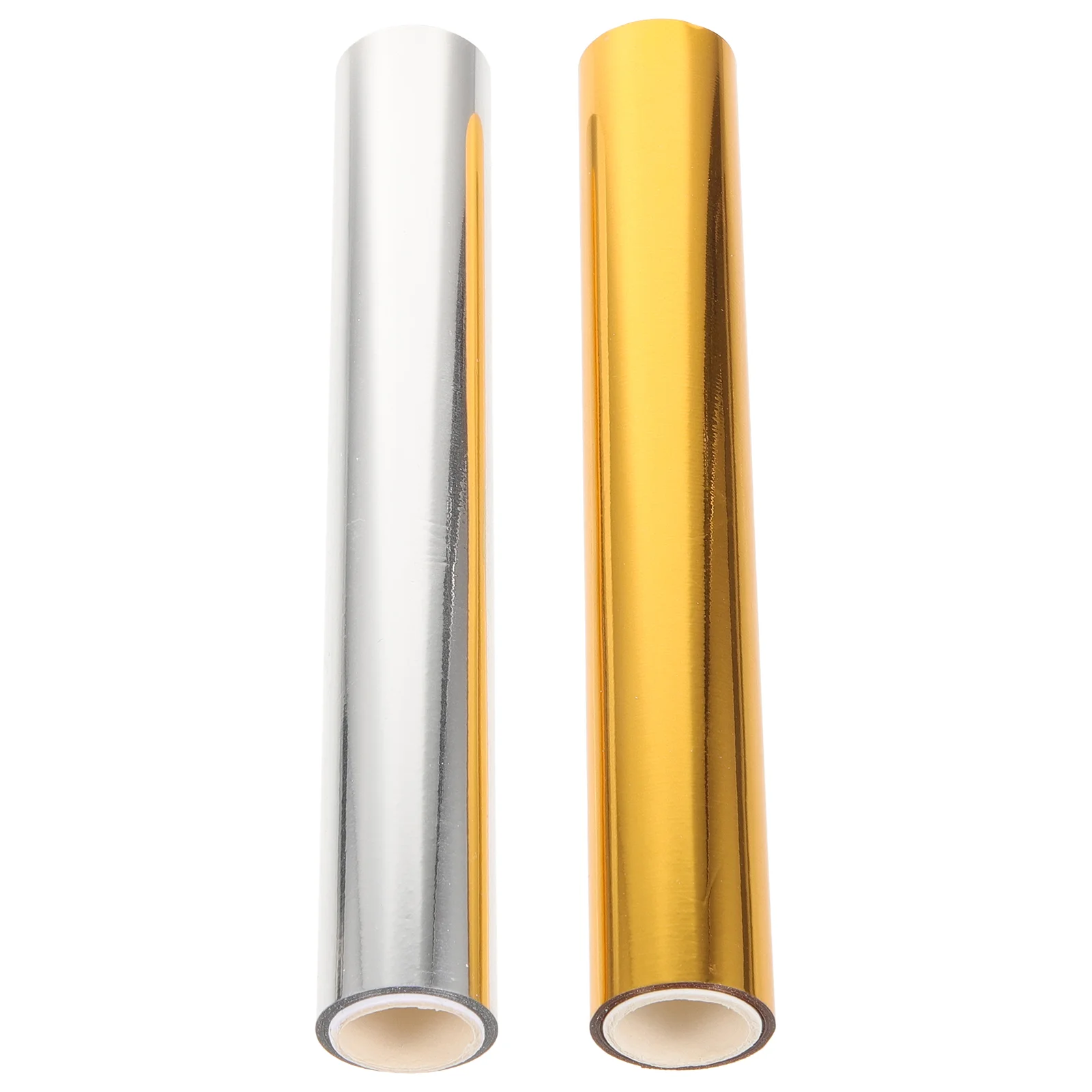 

2 Rolls of Foil Transfer Paper Rolls Heat Activated Diy Heat Transfer Supplies Toner Reactive Foil