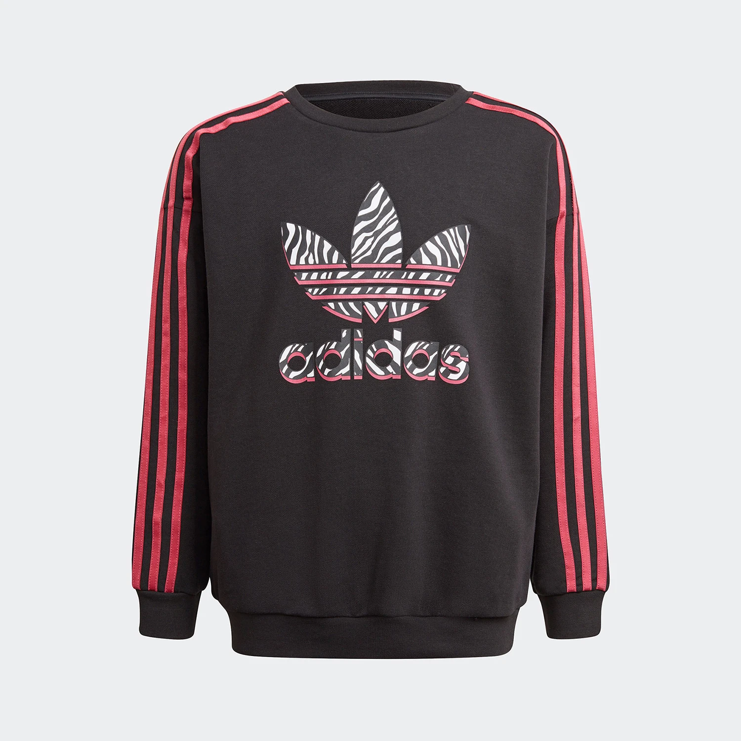 

Оригинальная детская дышащая толстовка Adidas Trefoil с круглым вырезом и принтом GN2239