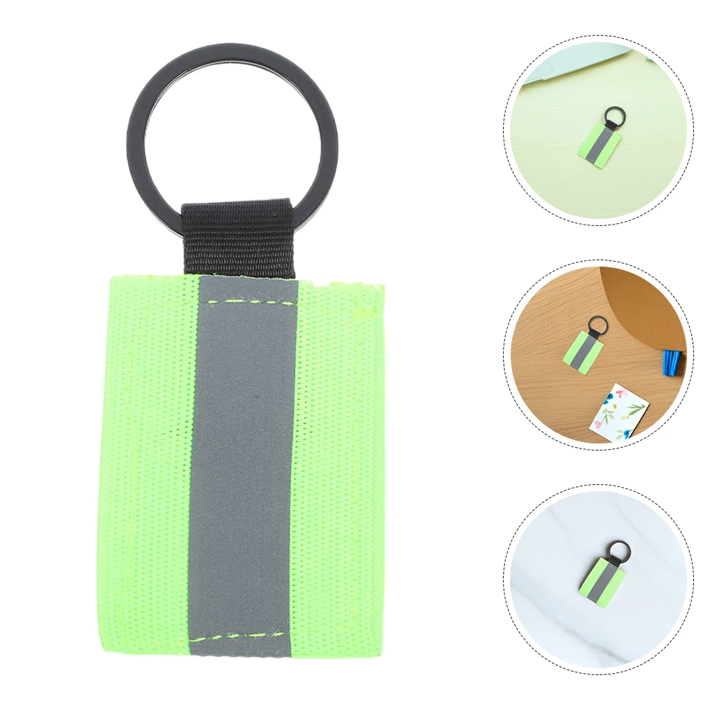 

5 Pcs Pendant Reflective Keychain Reflector Pendants Nylon Keychains Backpack Zipper Reflectors