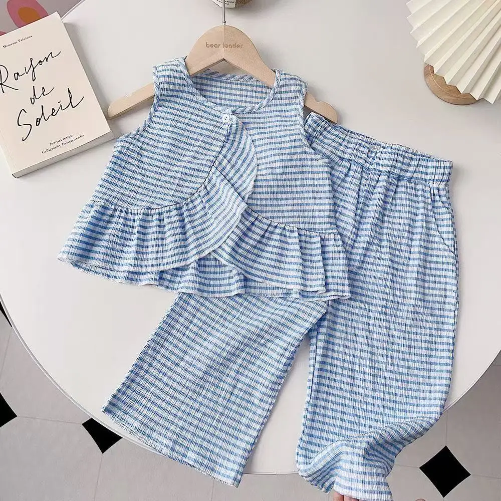 

Sleeveless Undershirt Skirt Mori Suit Fashion Sleeveless Suit Two-piece Sets