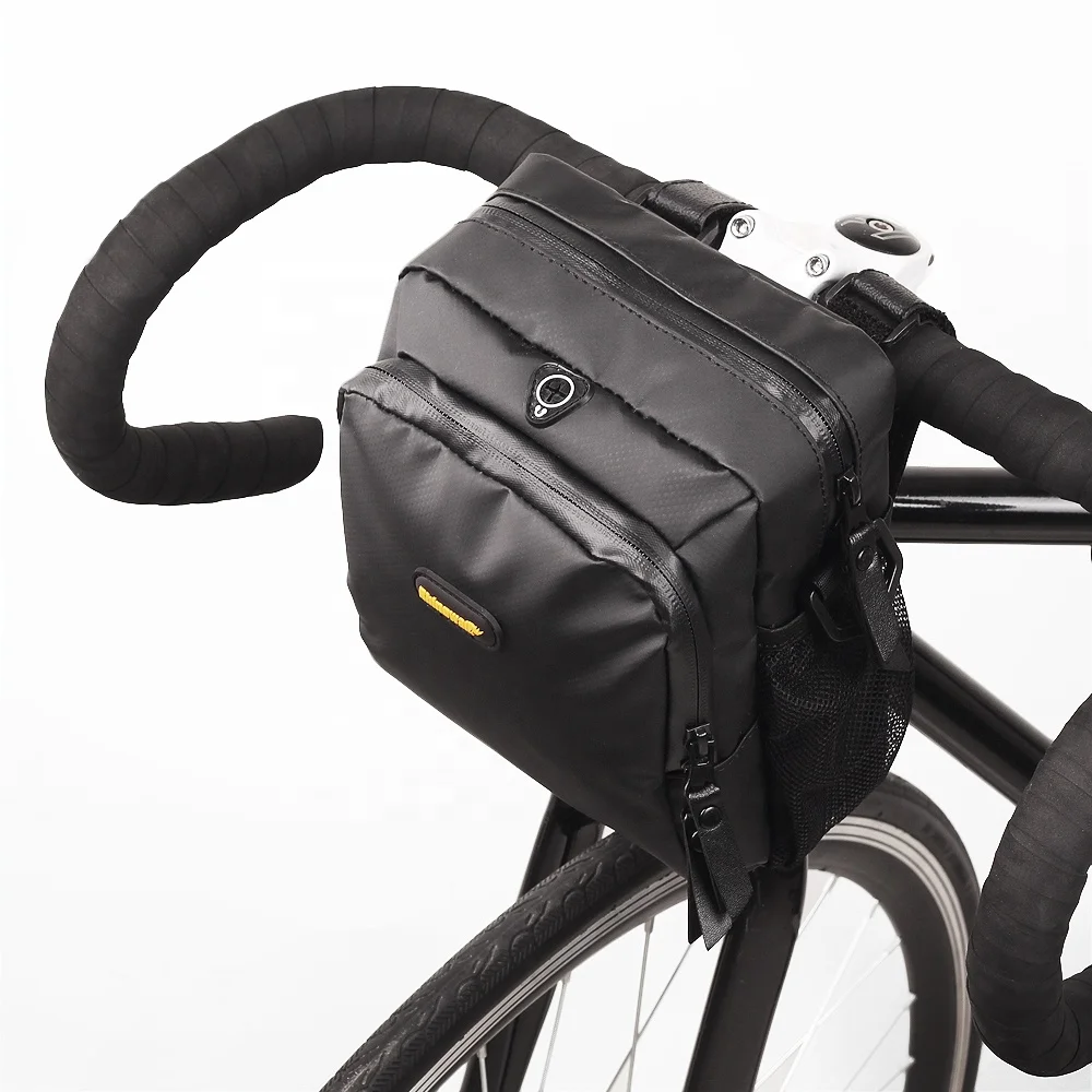 For Rhinowalk Urban Riding Handlebar Bag Portable Multifunctional Bikepacking Scooter Ebike Front Storage Bike Boxes
