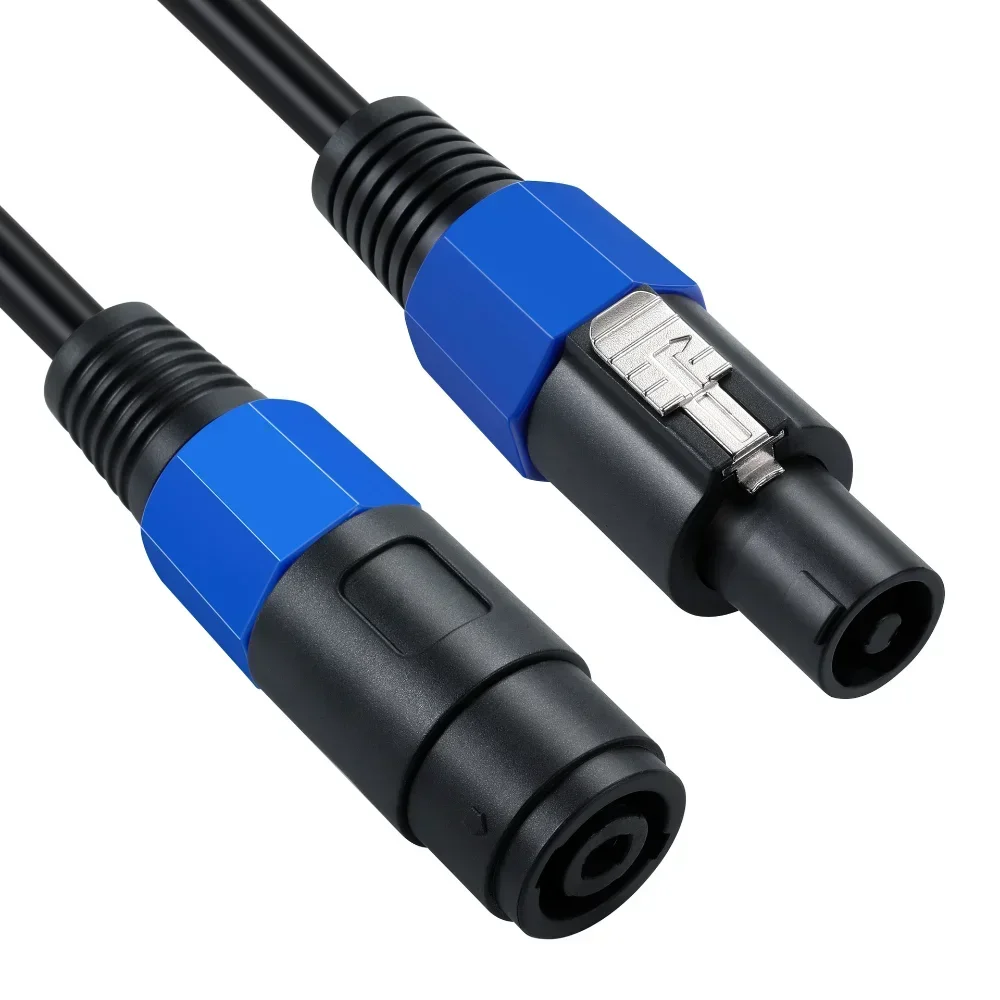 Male Speakon To Speakon Female Cable Professional Audio Cord DJ Speaker Cable Wire with Twist Lock - 2 Conductor 0.5m 1m 1.8m