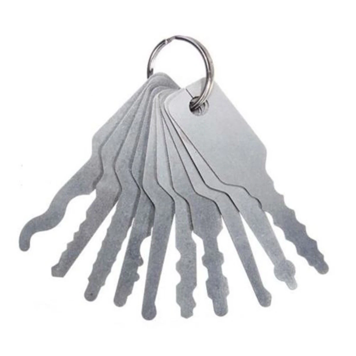 10Pcs/set Car Unlock Door Open Keys Automotive Precision Hook Hand Duty Tools Jiggler Keys Auto Repair Accessories