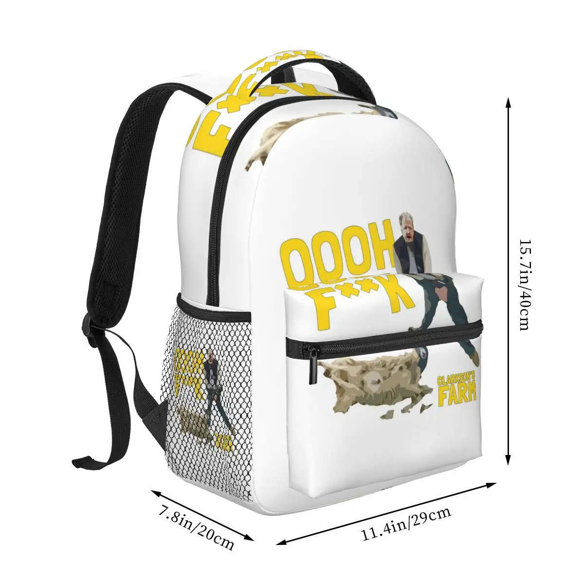 Jeremy Clarkson Clarkson's Farm Oooh Fk Student Backpack School Bag Daypack for Boys Girls Fashion Bookbag Shoulder Bags