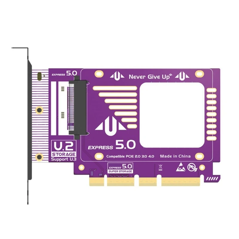 Advanced PCIe 5.0 NVMe Adapter Card 128Gbps Fast Transfer for PCIE5 Gen5 Solid Disks Enhances Backward Compatibility