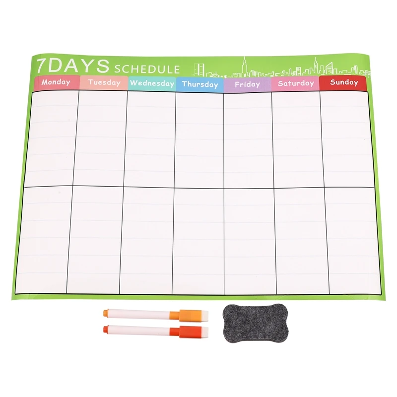 

Kids Magnetic Dry Erase Planner Board For Refrigerator A3 Magnetic Whiteboard Family Organize To Do List Toy Gifts