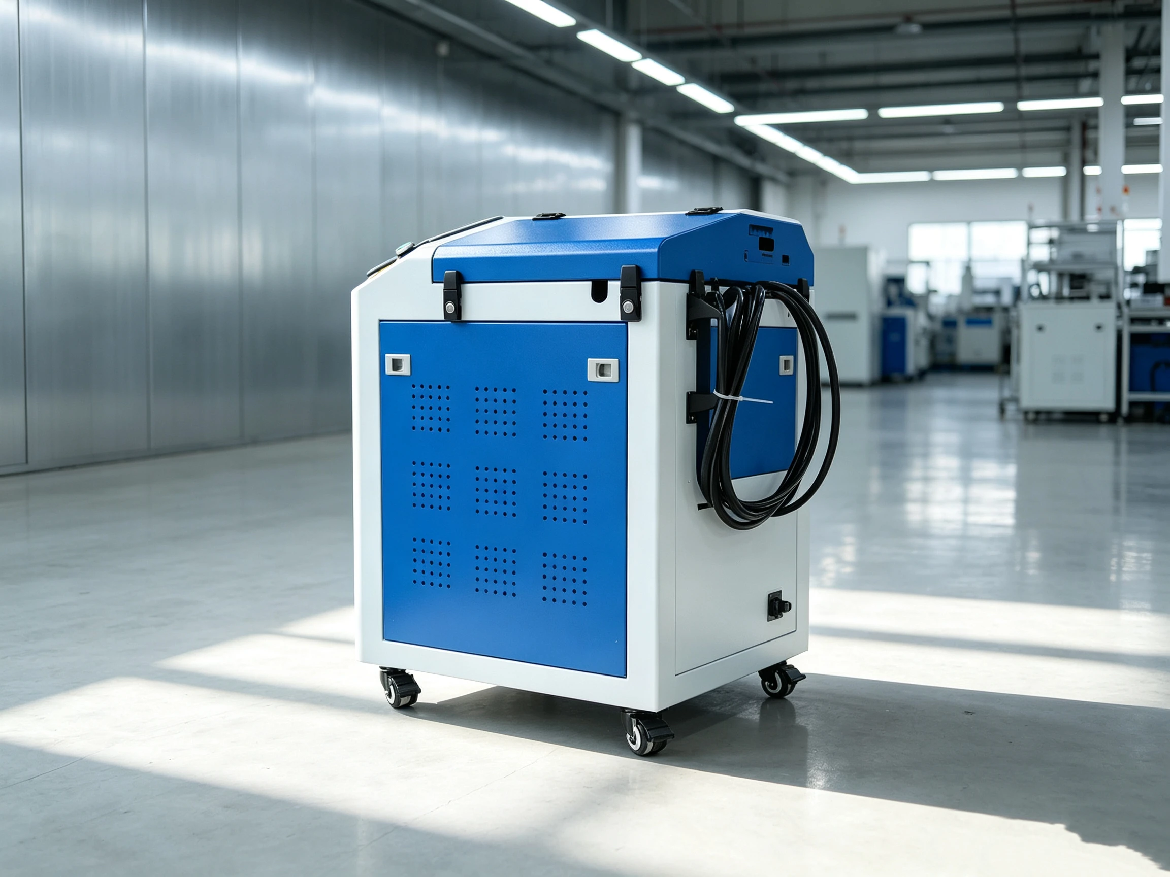 Industrial Desktop Stainless Steel Laser Cleaner Pulsed Wave Design, Multifunctional Laser Paint Removal Equipment For Aluminum