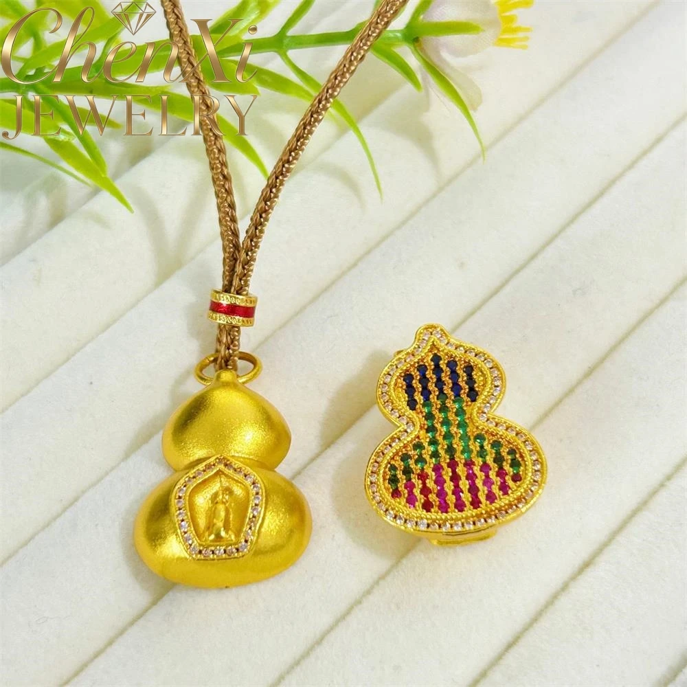 

Изысканная подвеска-кулон в форме лотоса с гравировкой Будды и бриллиантами, цвет песочное золото, роскошное ювелирное украшение высокого качества, элегантный подарок