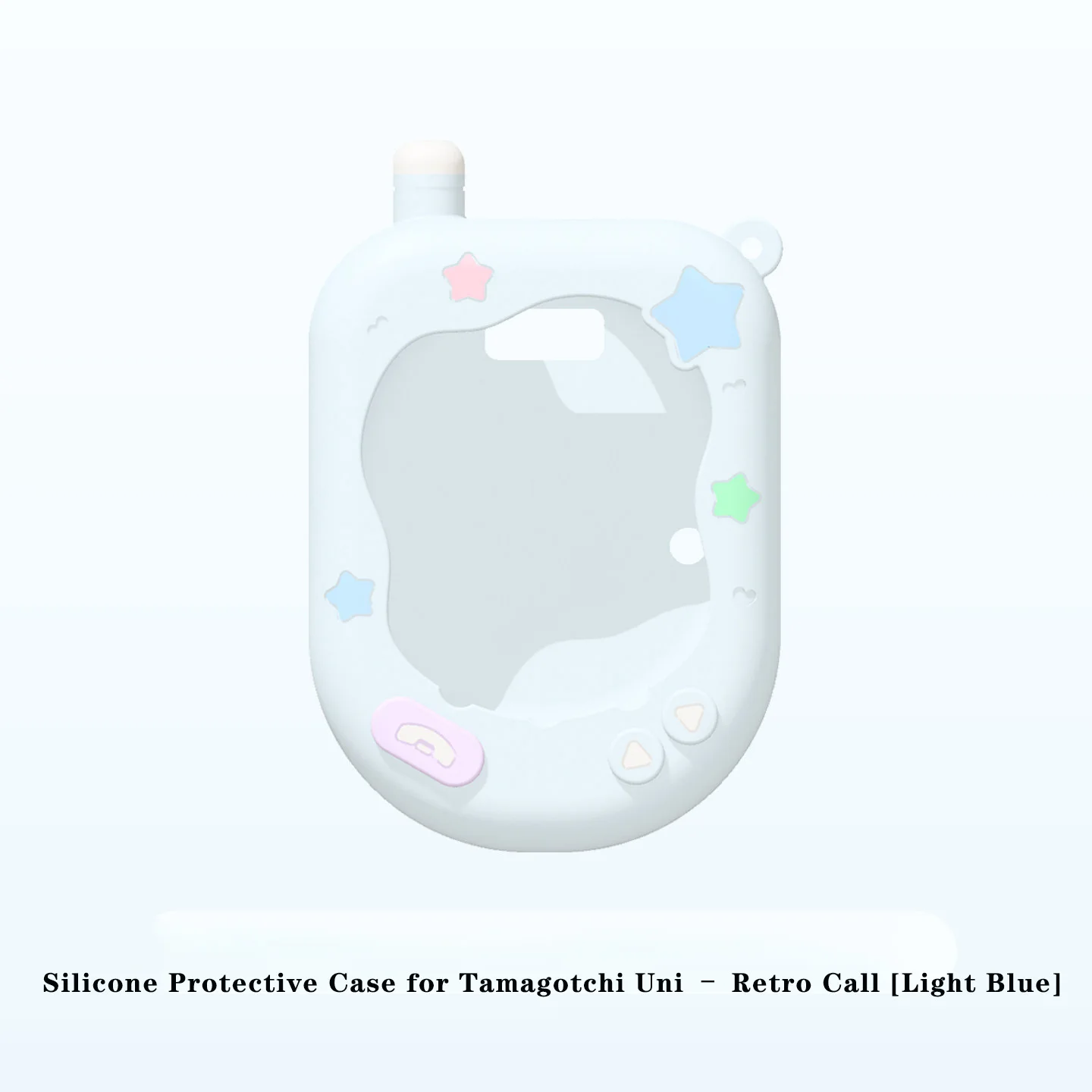 Y2K Retro siliconen beschermhoes compatibel met Tamagotchi Uni – toegang tot oplaadpoort, schokbestendige gripcover voor virtueel huisdier