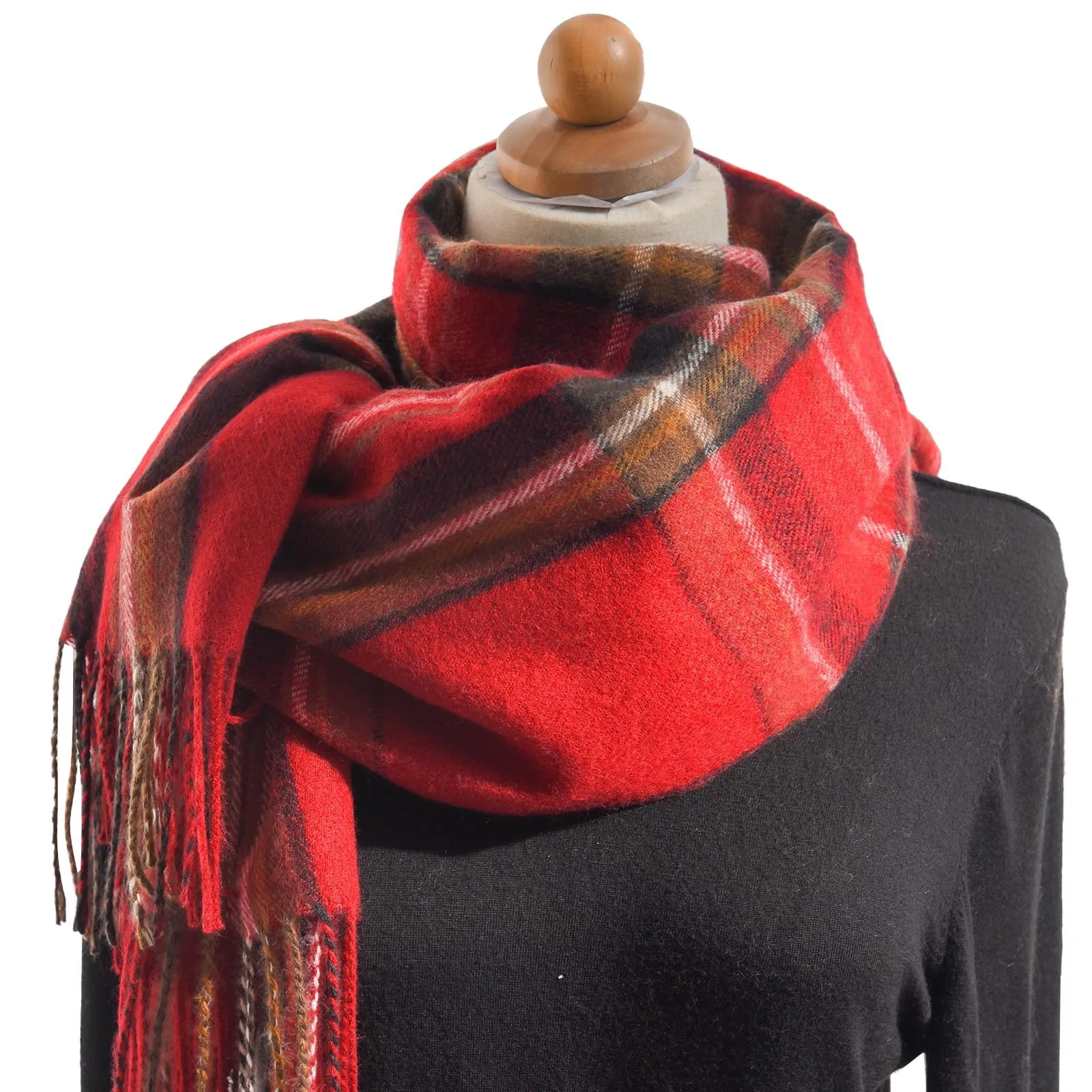 Women\'S Autumn And Winter Colorful Plaid Shawl Thickening Warm Scarf Hair Wrap Blanket Wrap for Women Warm Light up Winter Scarf