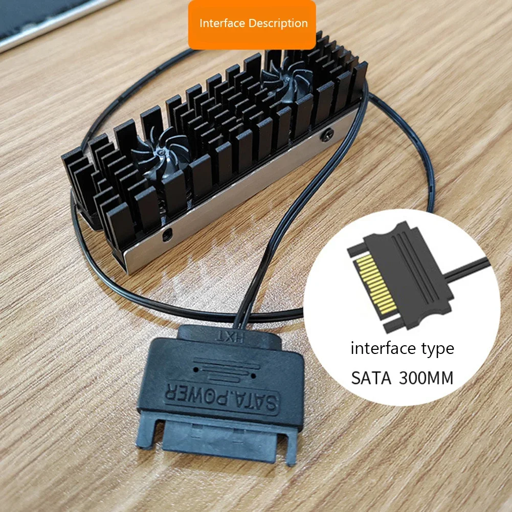M.2 NVME Dissipatore di calore Doppio motore Torre SSD Radiatore in rame e alluminio con silenzioso Doppia ventola da 13 mm 2280 Dispositivo di raffreddamento per unità a stato solido