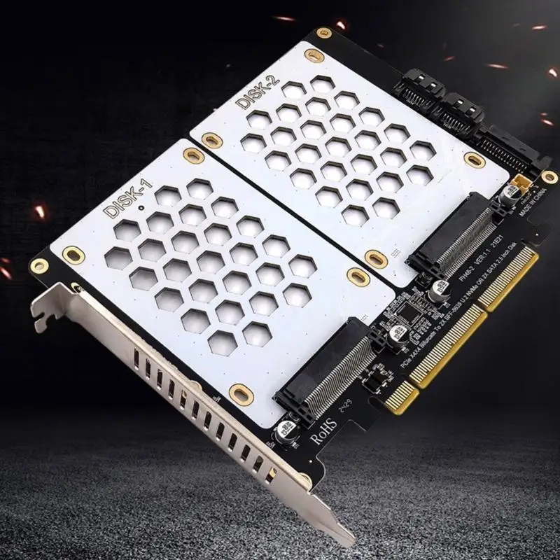 H37B PH46-2 M.2, um Adapter SFF-8639 NVME auf M.2 und 2,5-Zoll-Festplatten-Festplatten für PCIe-Adapter Fast Solid Disk Speicher