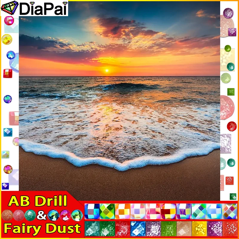 DIAPAI Fairy Dust AB Diamond Painting Full Square/Round Drill 5D DIY 