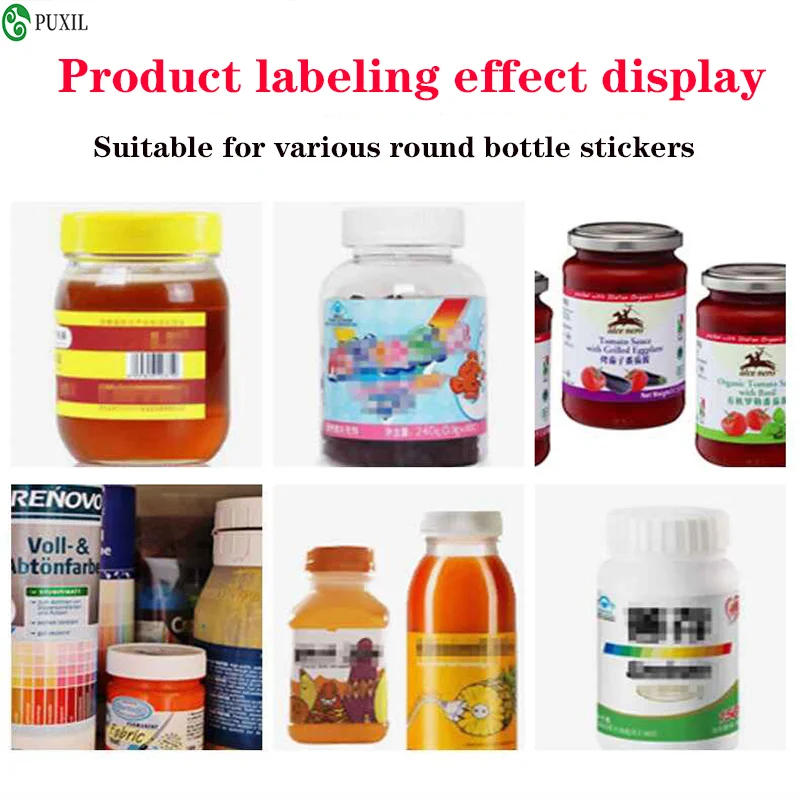 Semi automatic self-adhesive round bottle labeling machine, fully handheld small manual labeling machine
