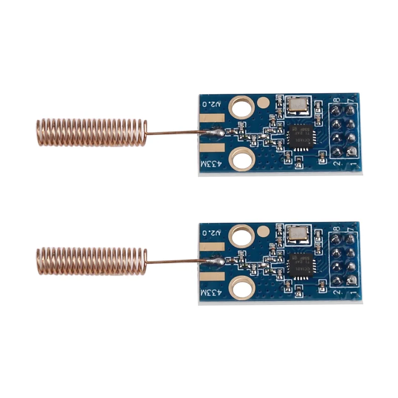 Excellent-2Pcs CC1101 Wireless Module 433Mhz Distance Transmission Board Wireless Transceiver Module