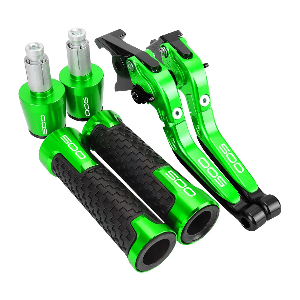 

Motoreyele Accessories Adjustable Brake Clutch Levers Handlebar Grips Ends For Kawasaki Ninja500 Z500 Z 500 Ninja 500 2024 2025