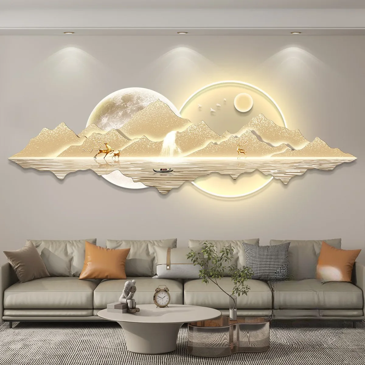 Back to Jinshan sofa background wall hanging paintings 2024 new