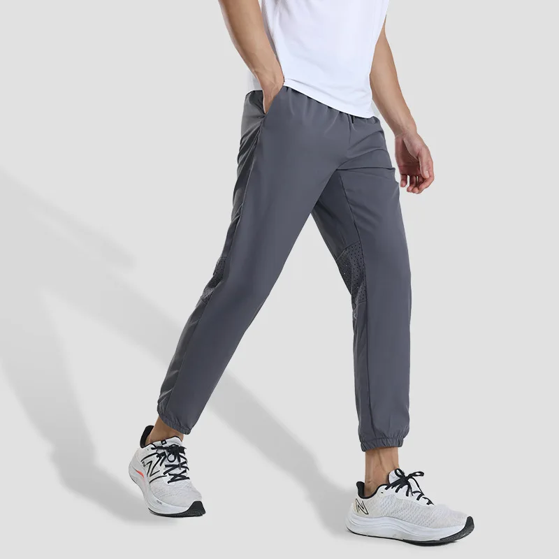 Summer Quick Dry Hiking Pants Mens Casual Zipper Pockets Sports Training Pants Outdoor Jogger Running Gym Work Trousers