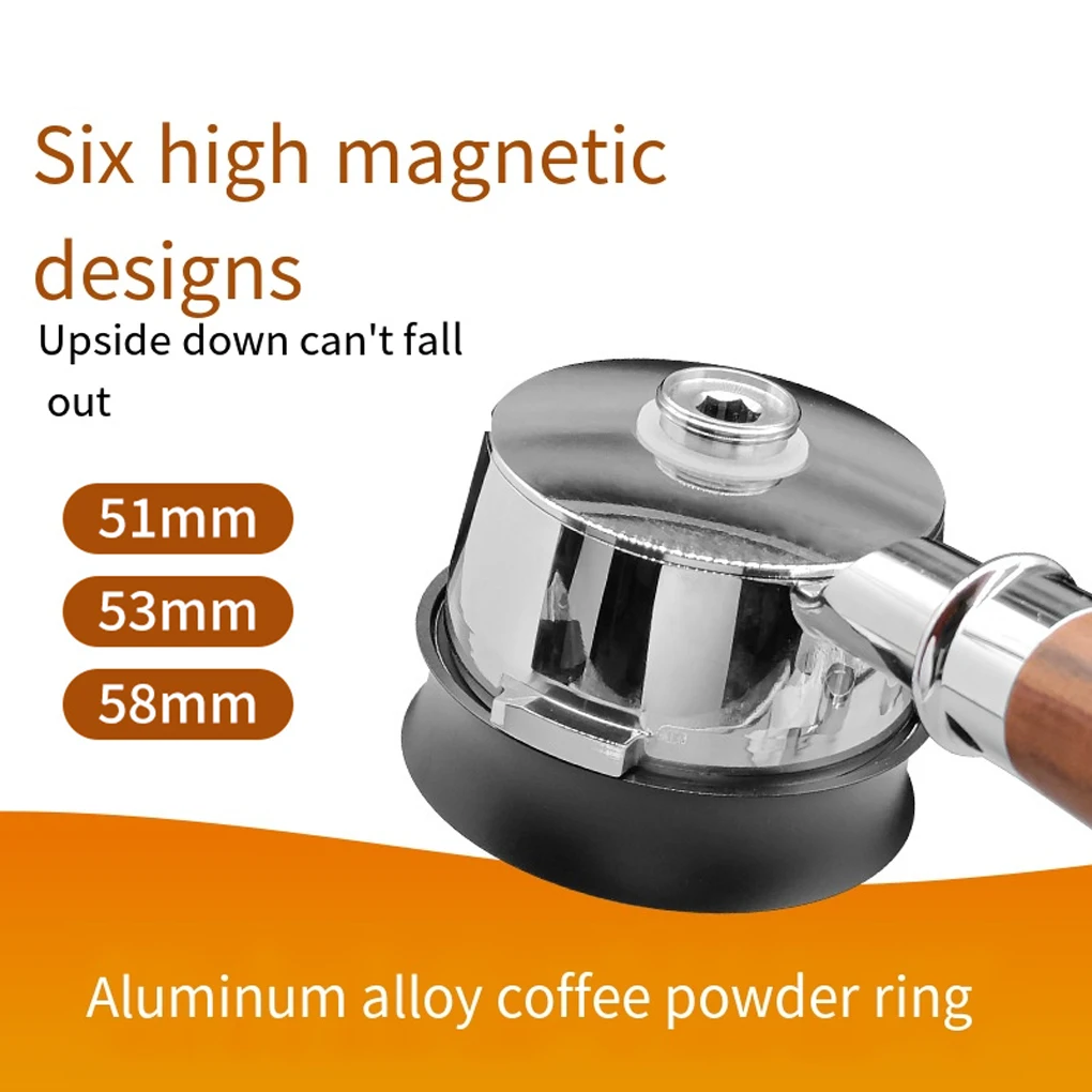 51/53/58MM Coffee Catcher Ring Anti-fly Powder Ring Grinder Catcher Ring Coffee Handle Cloth Powder Dosing Ring Coffee Tools