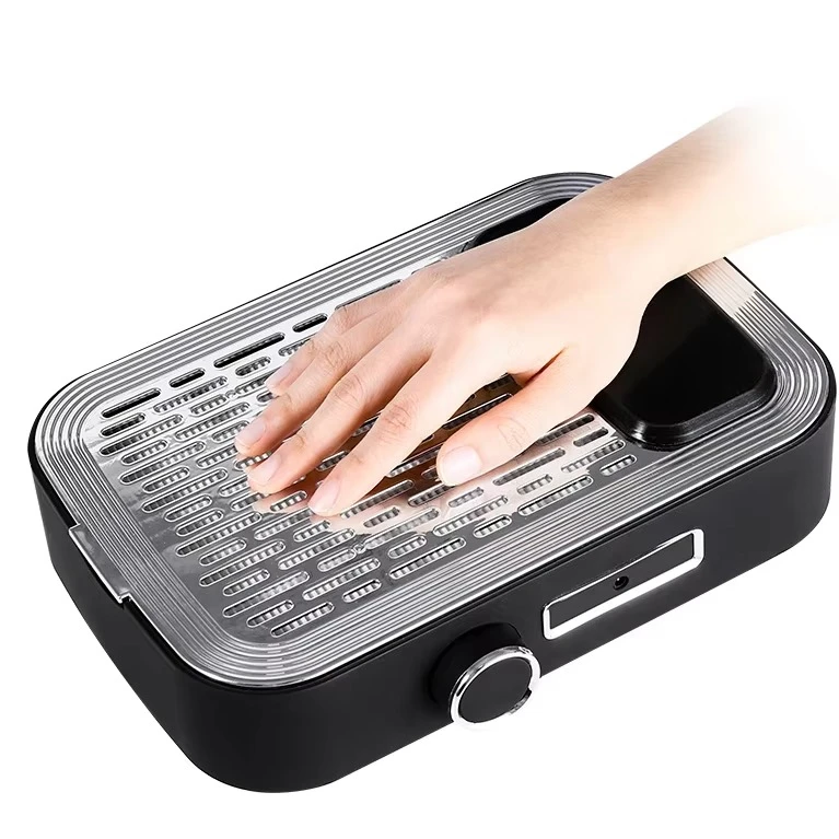 

（Big disount）H Rechargeable 80W Nail Dust Collector Professional Nail Dust Extractor Low Noise with Powerful Fan for Home Salons