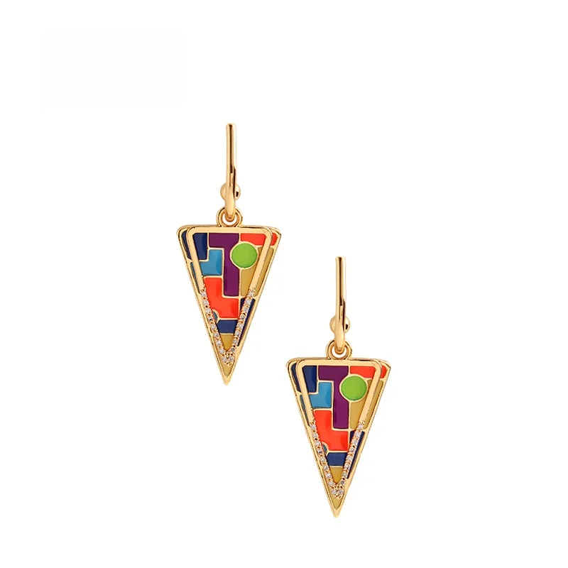 

Sumni 18K Gold Plated 925 Silver Seasonal Color Earrings Women's Trendy Fashionable Multi-Wear Options Elegant Dangle Studs