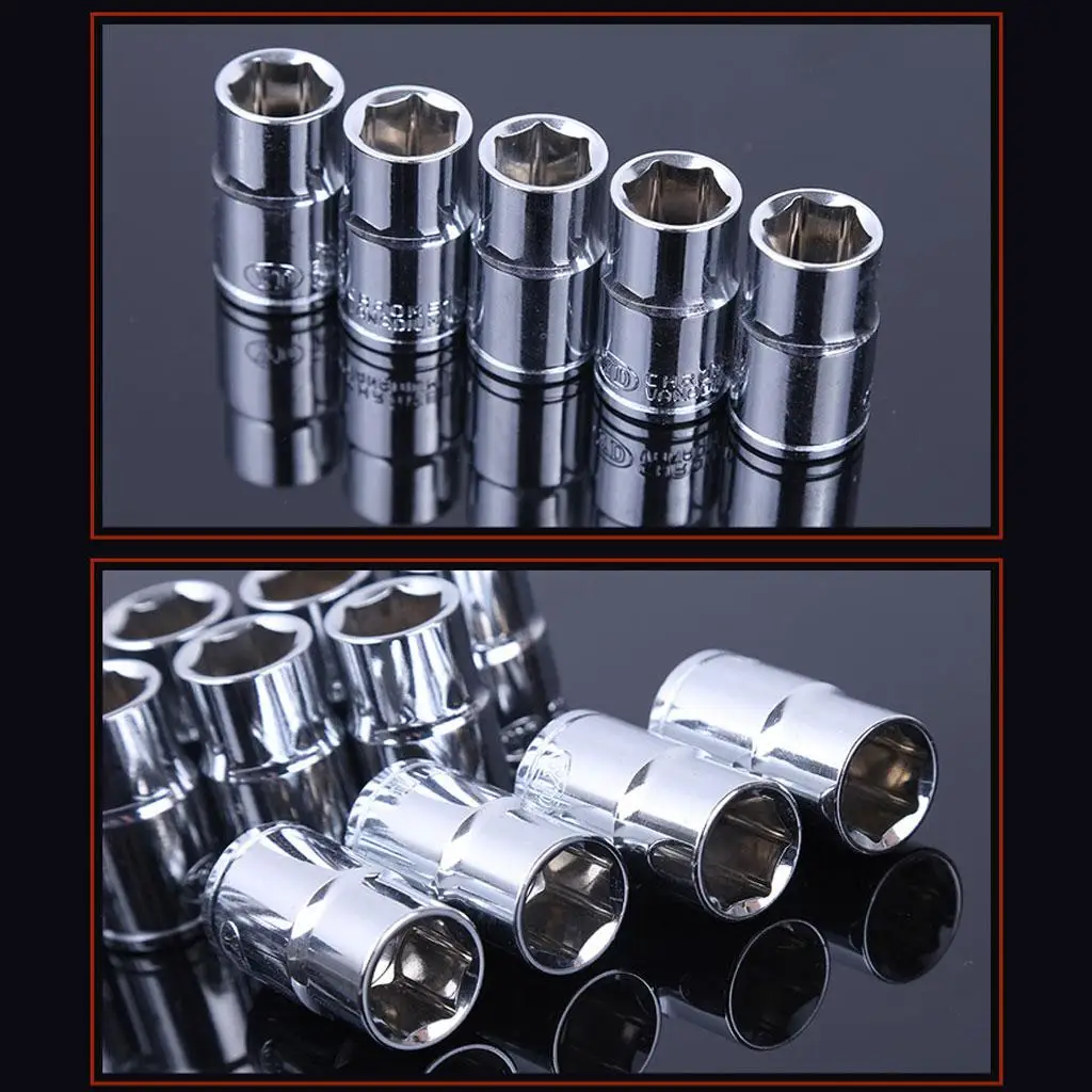 Hex Socket 1/2 Inch Steel Short Multifunctional Metric Tool Hand Operated Allen Key Socket for Workshop Use