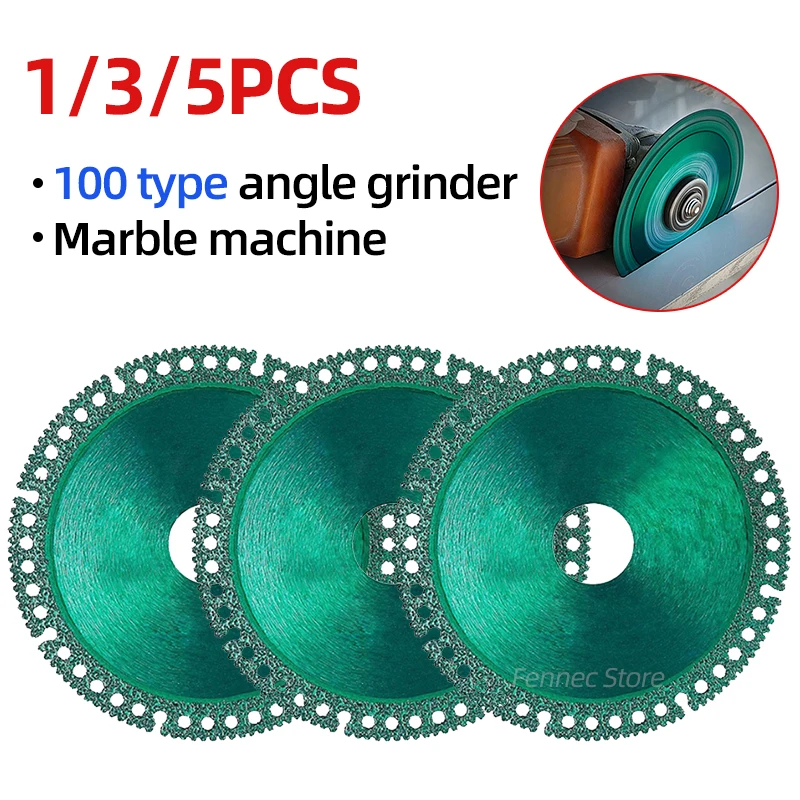 

Grinder Indestructible Discs, Diamond Metal Cutting Discs 1/3/5 Pieces Tile Rock Slab Slice Marble Color Steel Tile Saw Blade