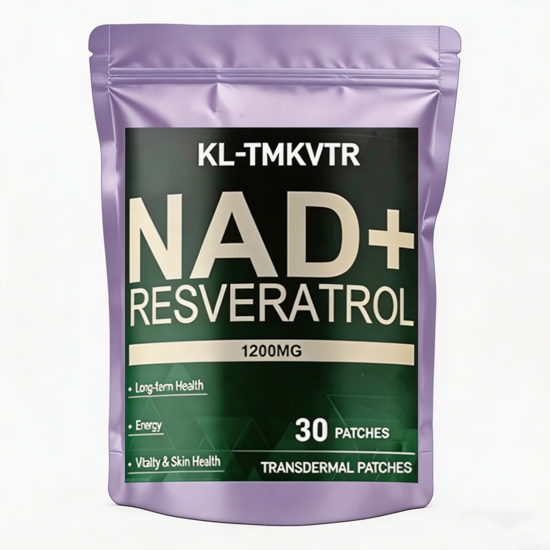 30 Patches NAD+Transdermal Patches with Resveratrol - Support Cellular Energy, Anti Aging