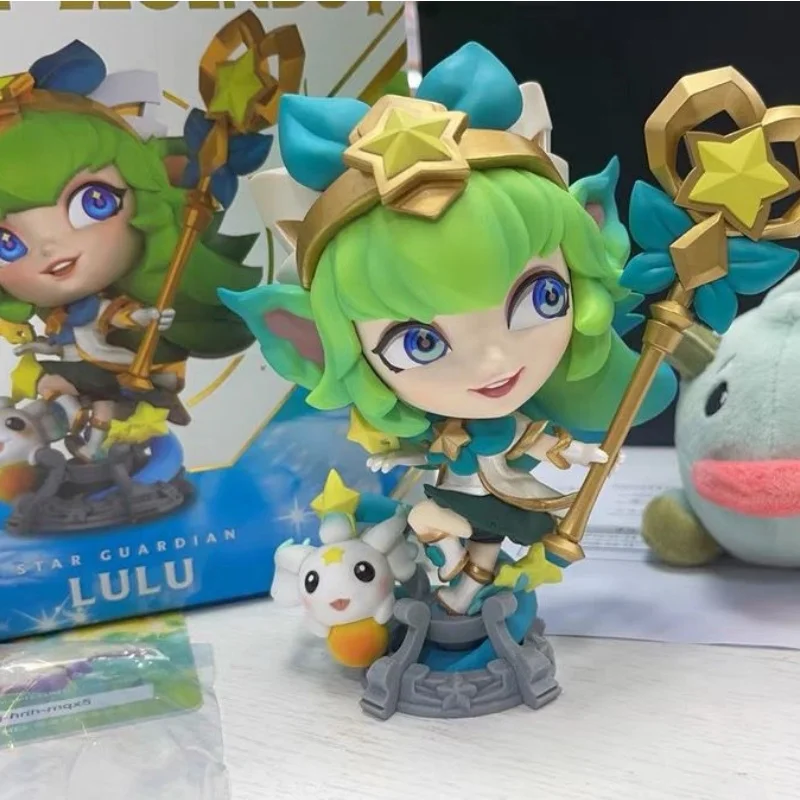 The Real League Of Legends Official True Star Guardian Lulu Figurine Series Model Anime Peripheral Gift For Girlfriend