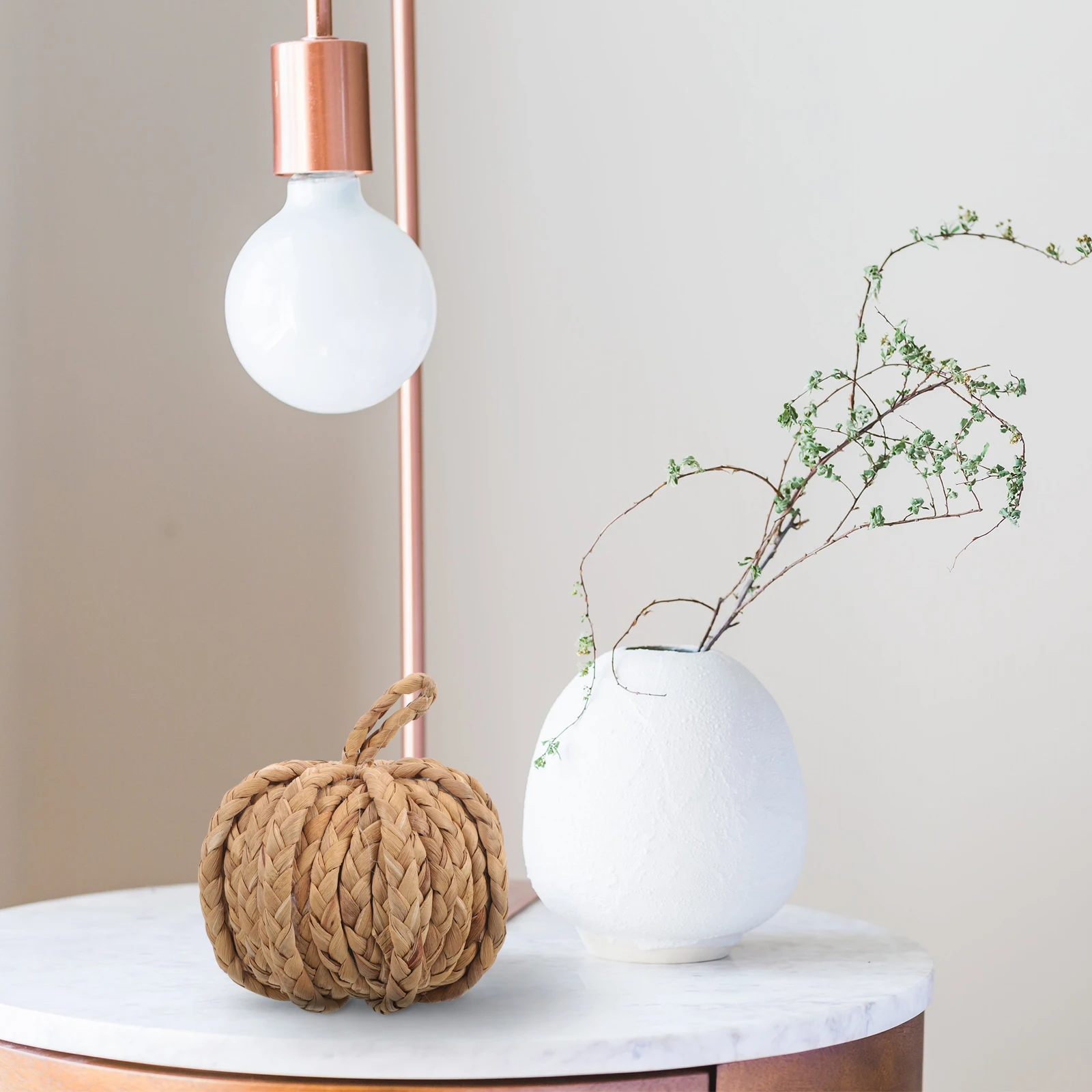 

Natural Straw Ornament Desktop Decor Halloween Thanksgiving Fall Christmas Decoration Festive Adornment Home Household Party
