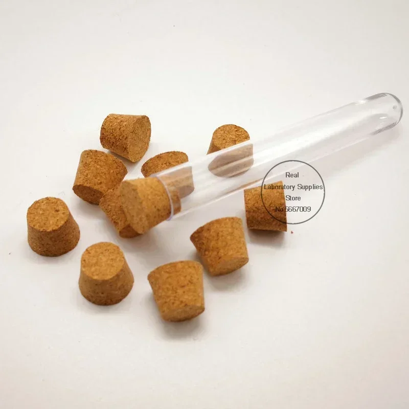 100pcs 7.5mm To 30mm Wood Cork Lab Test Tube Plug Essential Oil Pudding Small Glass Bottle Stopper Lid Customized