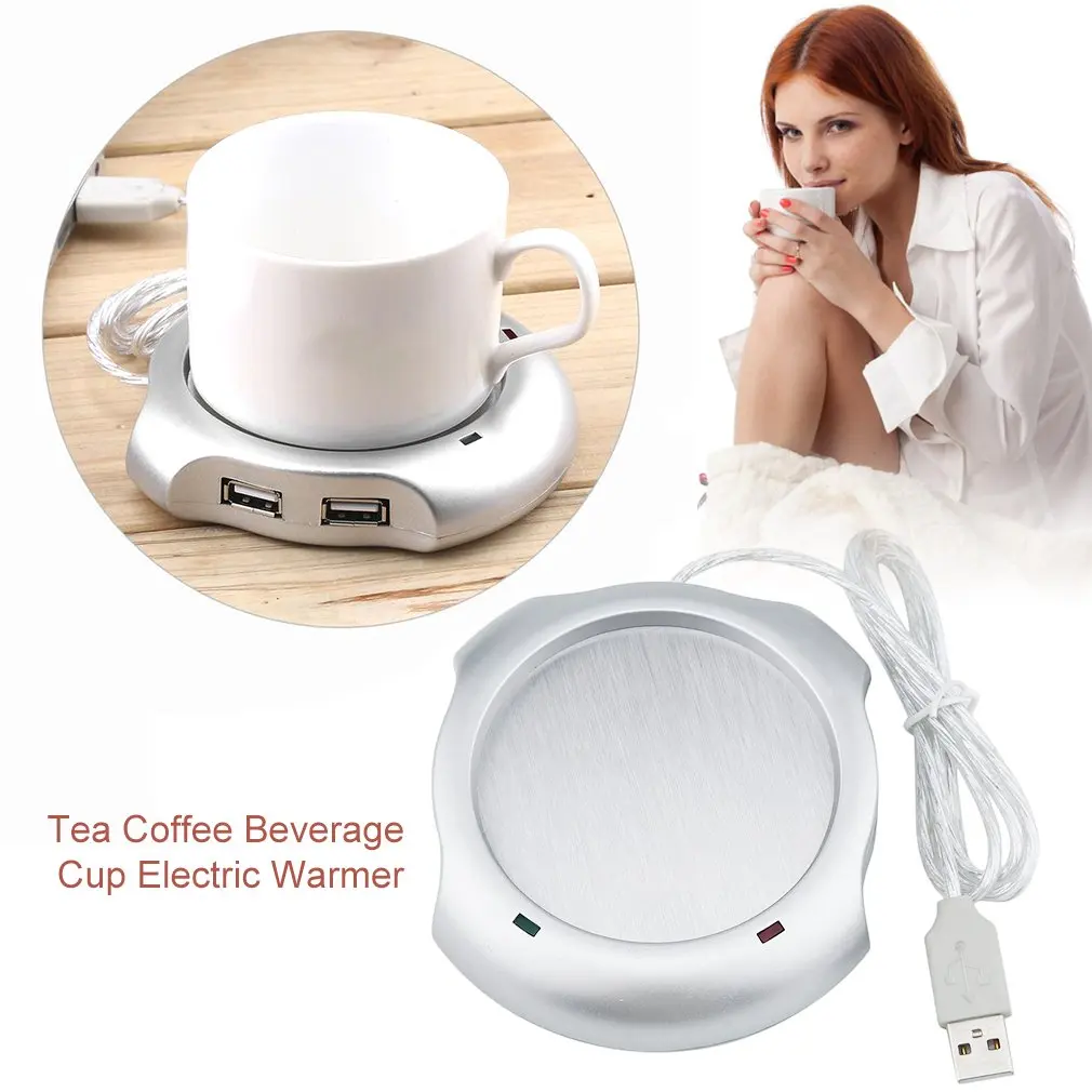 Moda USB Isolamento Coaster, Aquecedor, Isolamento Térmico, Elétrico, Multifuncional, Copo de Café, Caneca Mat, Pad, Casa, Acessório de Escritório