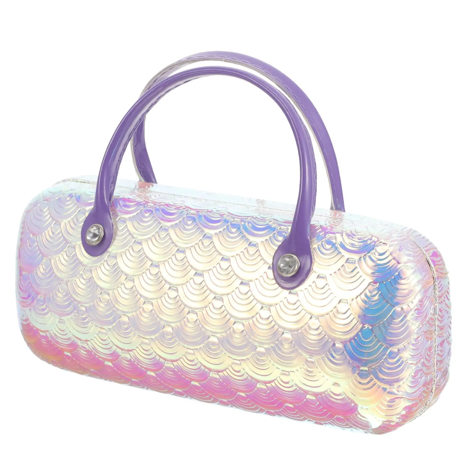 

Portable Eyeglass Case Creative Handle Box Glasses Jewelry Cartoon PU Travel Sunglasses Organizer Hard Shell Storage