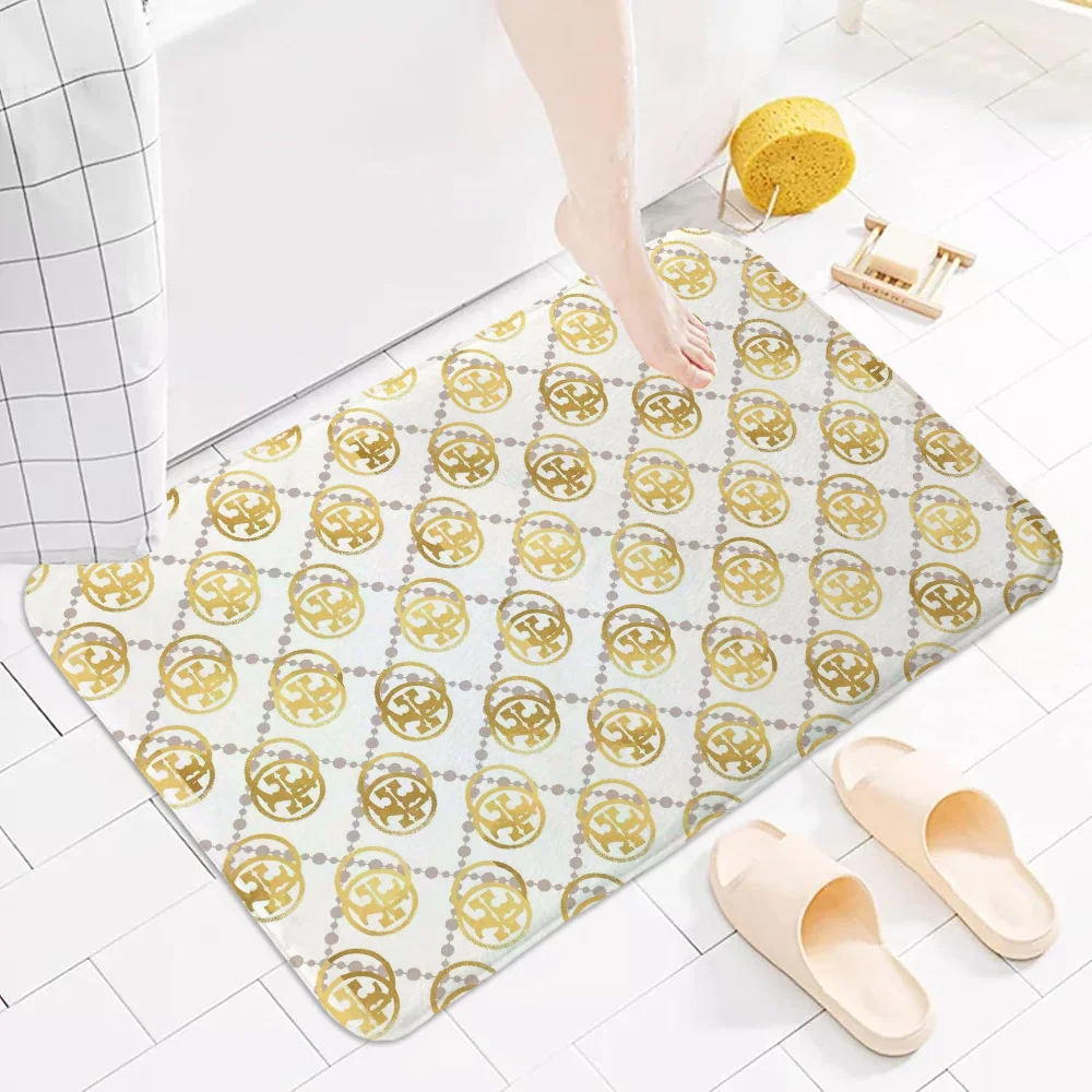 Bath Mat Rug Bathroom Foot Mat Non-slip Mat Small Floor Mats Door Mat T-tory B-burch Entrance Carpet for Kitchen Carpets Rugs