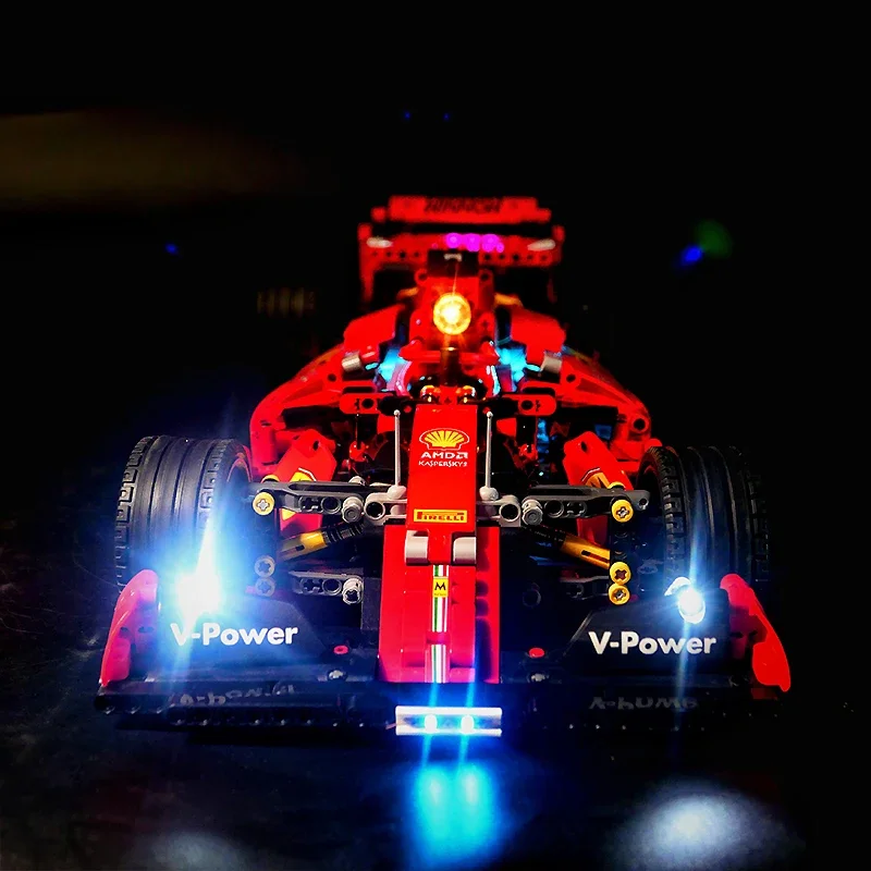 DIY RC LED Light Kit For LEGO 023005 42096 alternate - F1 Car   (Only LED Light,Without Blocks Model)