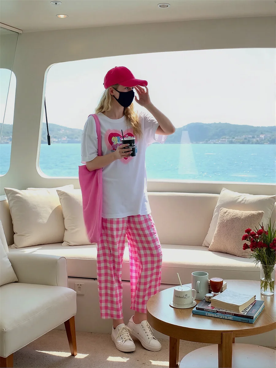 

Брюки Брюки для женщин Офисная одежда Синий эластичный пояс Стильная удобная легкая практичная функциональная повседневная одежда