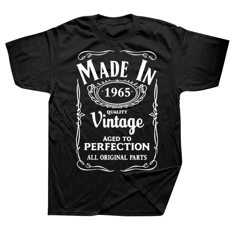 New style summer t shirt men made in 1965 vintage T-shirt Born 1965 birthday age year gift top funny casual tee shirts