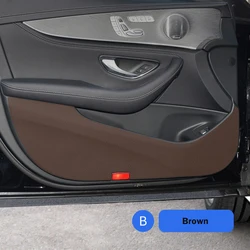 For Mercedes Benz E Class W213 2016-2021 2022 2023 Car Accessories Door Anti-kick Pad Protector Mats Cover Sticker