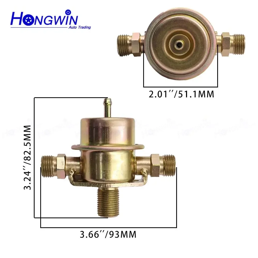 92811019825 3.5Bar Fuel Pressure Regulator For Porsche 911 Carrera 2 Convertible Coupe Targa 3.6L H6 928 Base Coupe