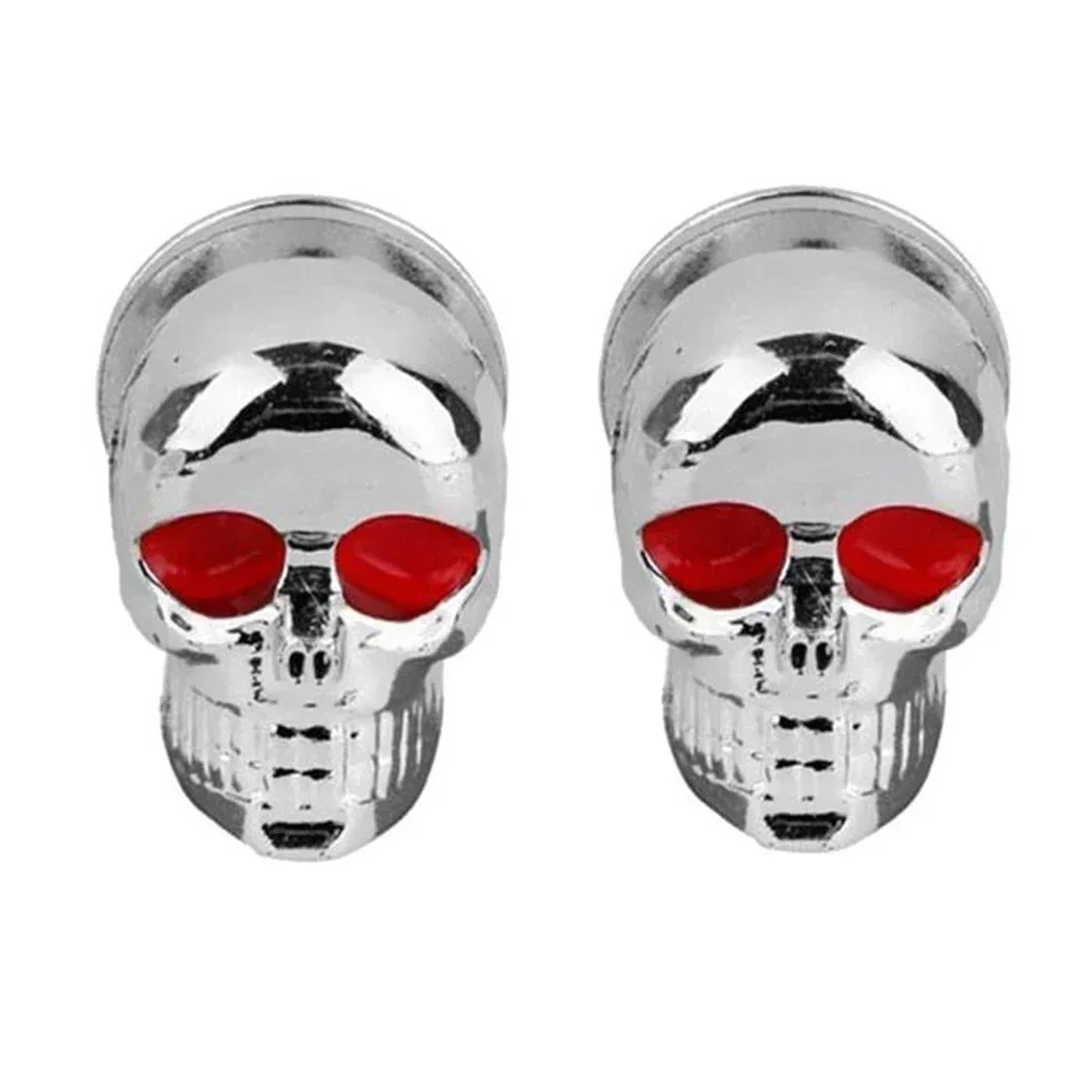 2/4pcs Skull Valve Caps Car Wheel Tires Accessories Stems Covers Auto Styling For Ford Toyota Audi VW Skull Style Valve Cover