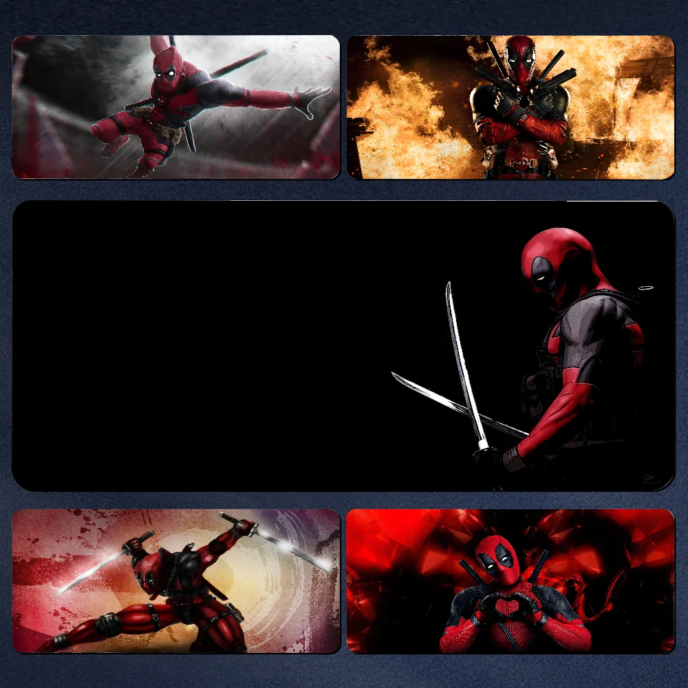 Cool-D-Deadpool Mousepad Large Gaming Mouse Pad  LockEdge Thickened Computer Keyboard Table Desk Mat