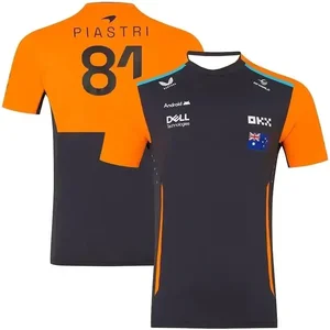 2025'te yeni bir araba, yarış, f1, lando norris takım tişört-gömlek spor elbise yarış için, nefes alabilen, çabuk kuruyan kısa kollu üst Gömlek fabrikasının ilk 10 satışı-no. 9