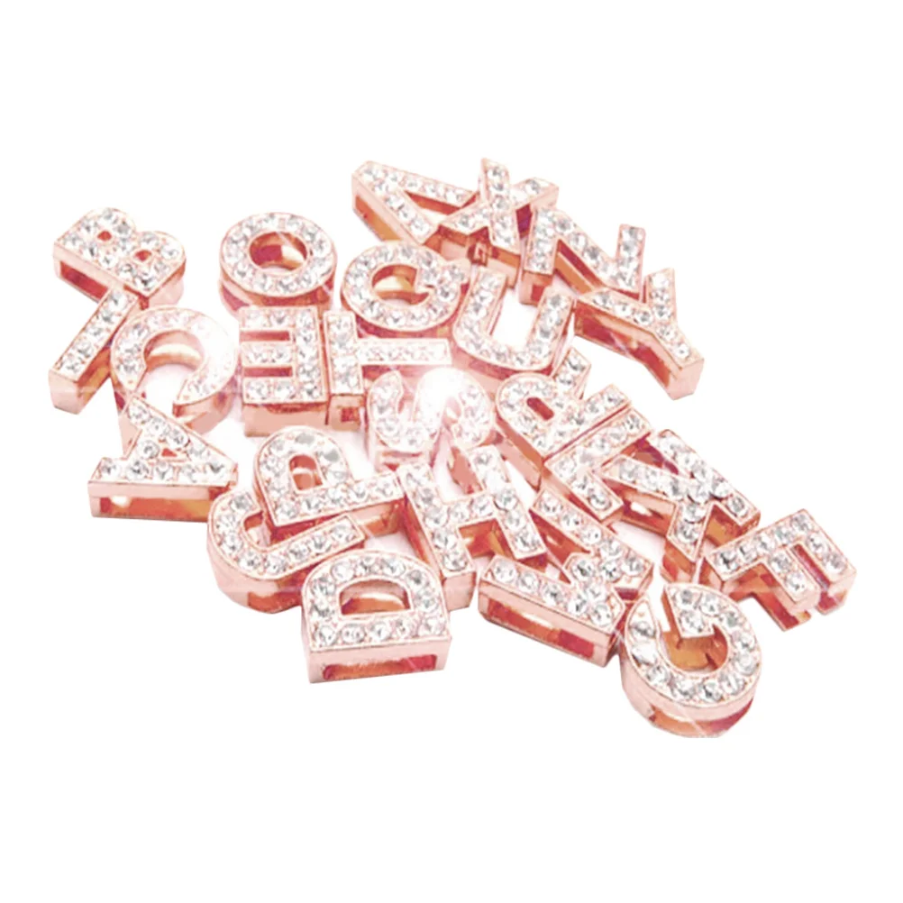 

26Pcs English Letter Pendants Smooth Comfortable Alloy DIY Bracelet Necklace Ornaments Gifts Alloy Alphabet Charms