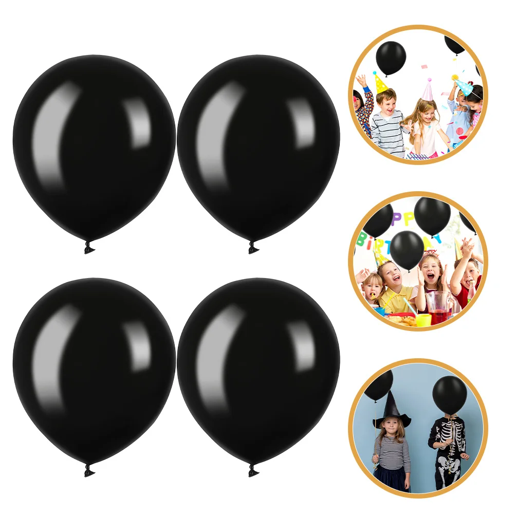

200pcs Black Balloons 5Inch Matte Latex Round Party Decor Wedding Birthday Baby Shower Event Carnival Decoration Supplies