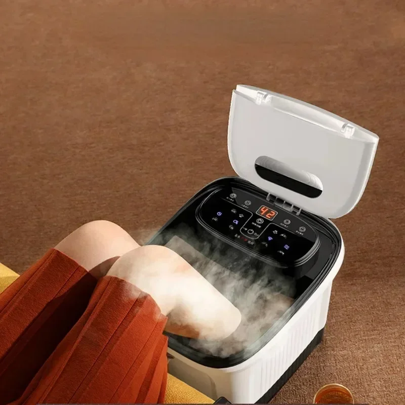 

Red Light Bubble Foot Bath Bucket Automatic Heating Electric Massager Heated Bath Foot Spa Constant Temperature Footbath Machine