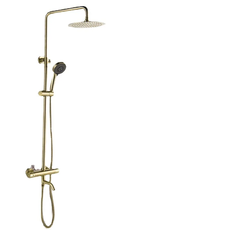 

Shower set Household full copper bath pressurized woman washer room bathing rain bathing constant temperature