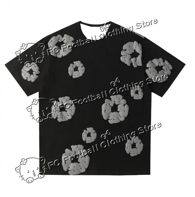 

2025 New Trend High Street Fashion Women's Daily Short Sleeve T-Shirt Men's Quick-Drying Breathable Skin-friendly