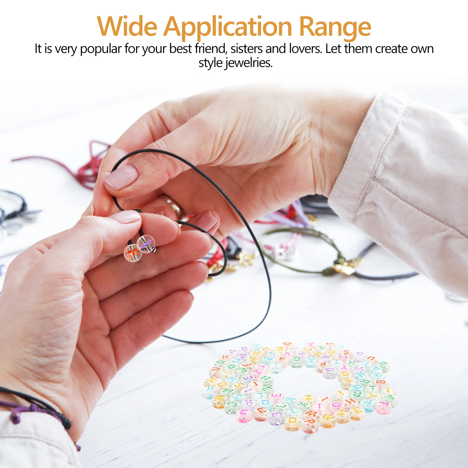 1 حقيبة من الخرز الأبجدي واضح إلكتروني الخرز DIY بها بنفسك صنع المجوهرات المشاريع الحرفية سوار إكسسوارات عقد الإمدادات #6