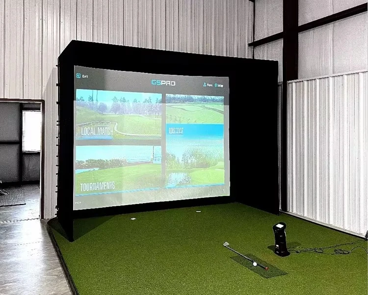 

Convenient space-saving portable indoor golf emulator shell New popular inflatable tent emulator New trend golf